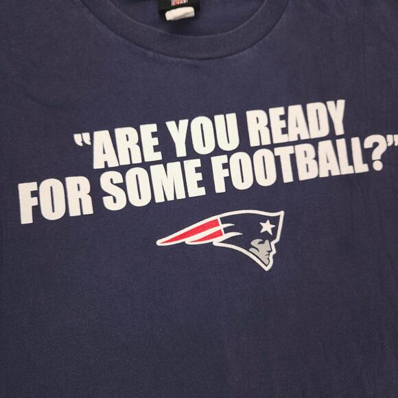 NFL New England Patriots Graphic Short Sleeve Football Shirt Mens Size 2XL Navy - Picture 4 of 9